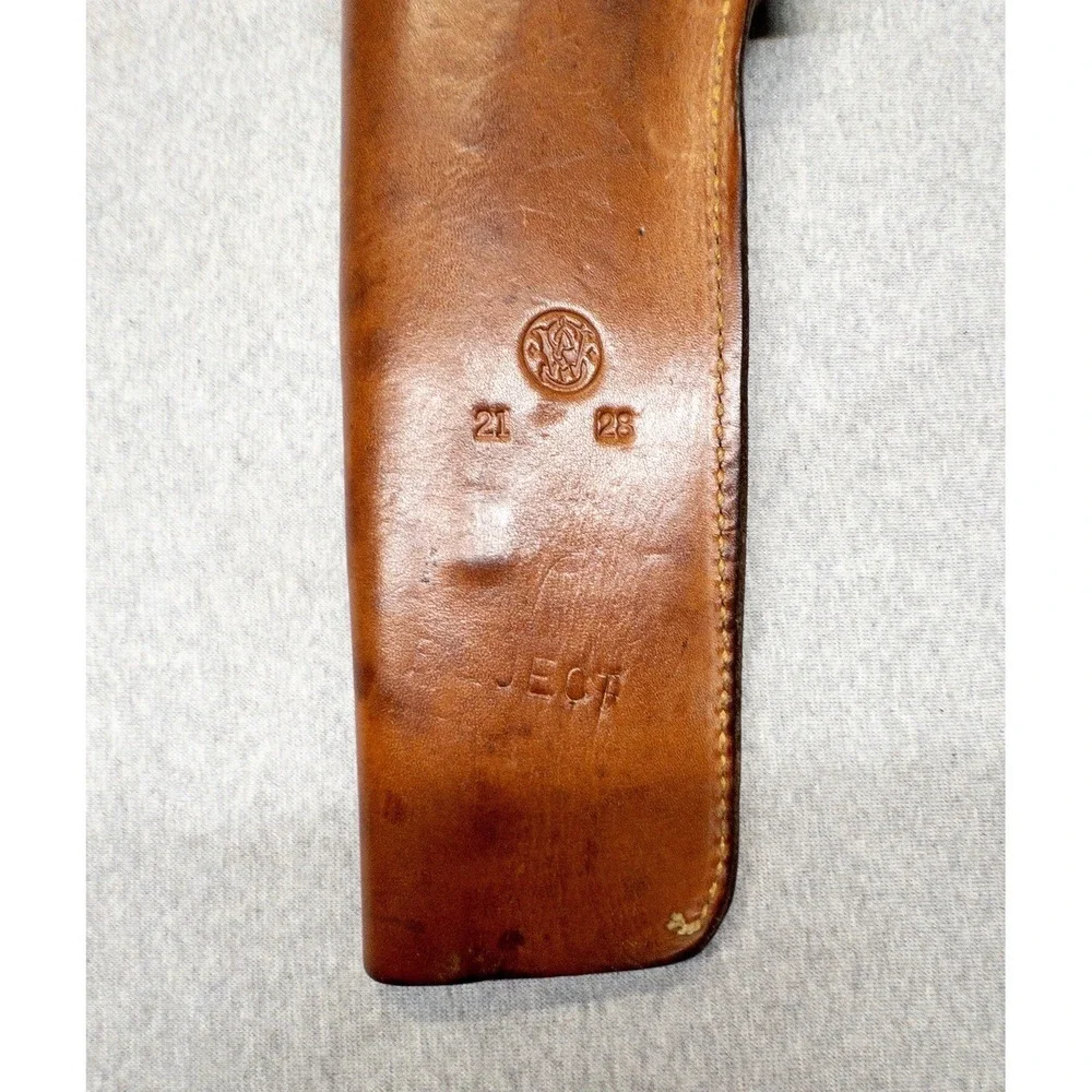 Vintage‎ Smith And Wesson N Frame Leather Holster Brown Leather S&W 21 28